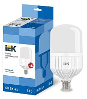 Лампа светодиодная HP 50Вт 230В 6500К E40 | код LLE-HP-50-230-65-E40 | IEK